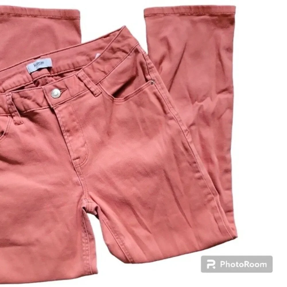 KENSIE JEANS ORANGE SKINNY JEANS - 4/27